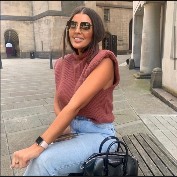 NWT Zara shoulder pad knit top - Picture 7 of 16